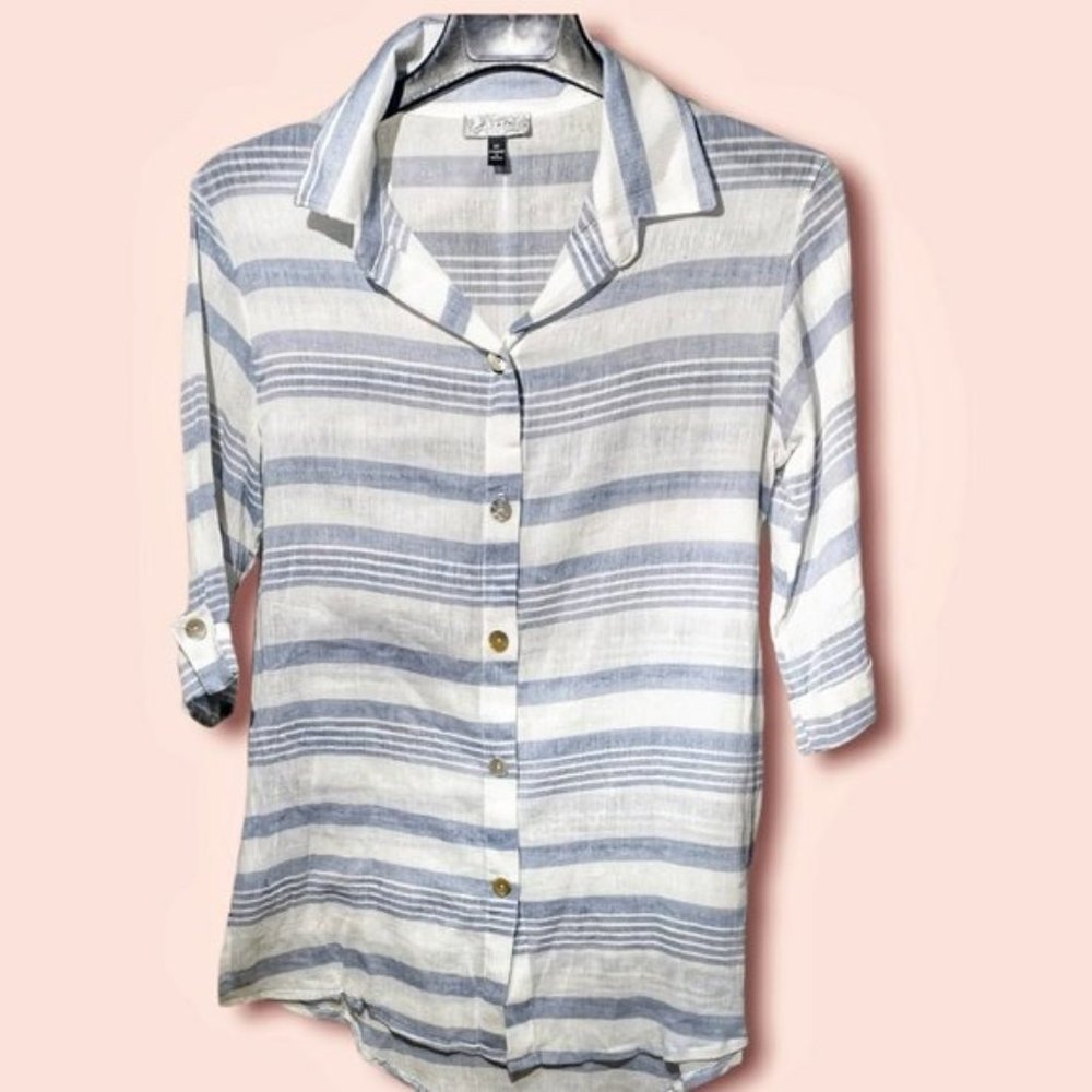 Striped  Coverup, Pure Cotton